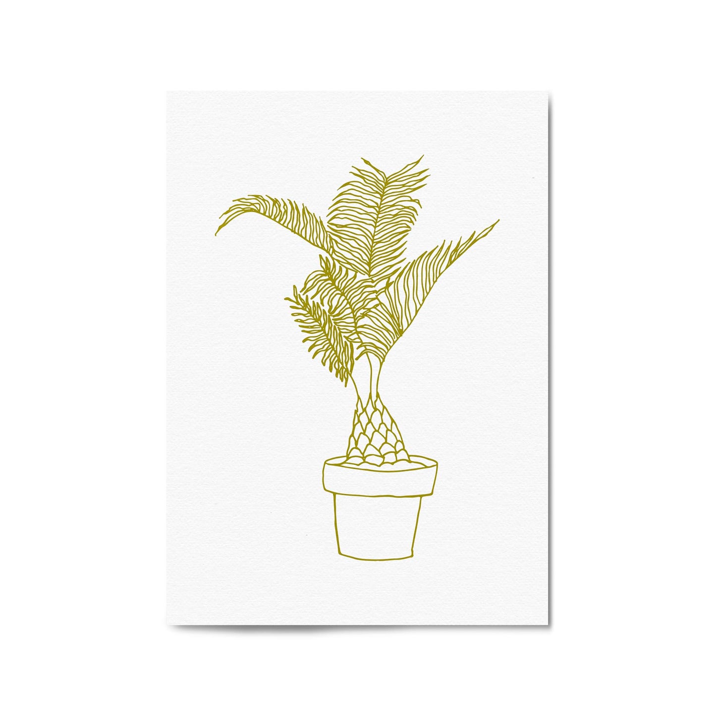 Abstract House Plant Minimal Living Room Wall Art #23 - The Affordable Art Company