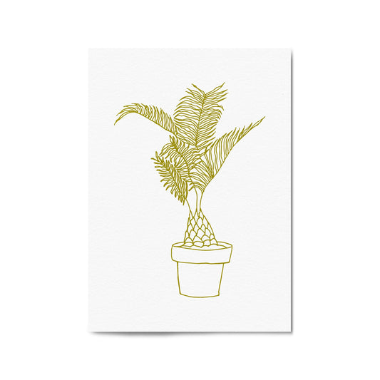 Abstract House Plant Minimal Living Room Wall Art #23 - The Affordable Art Company