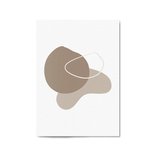 Minimal Black & White Shapes Abstract Wall Art #6 - The Affordable Art Company