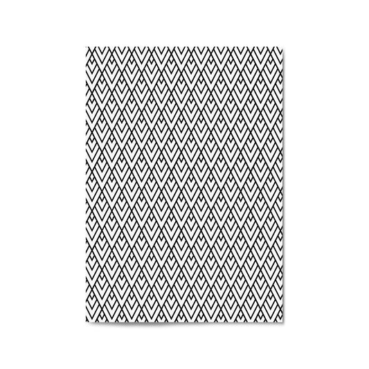Minimal Geometric Pattern Black & White Wall Art #2 - The Affordable Art Company