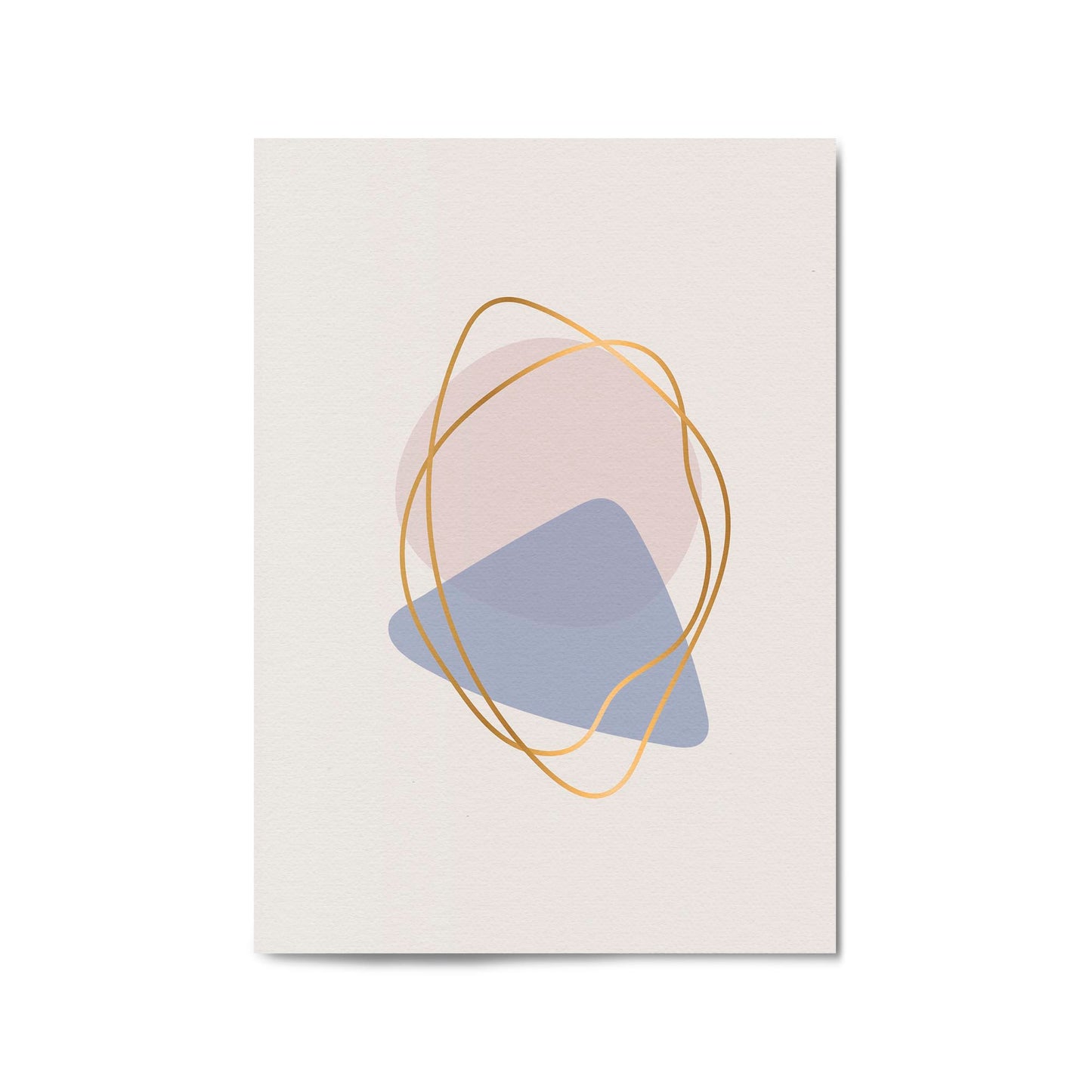 Pale Abstract Shapes Wall Art #7 - The Affordable Art Company