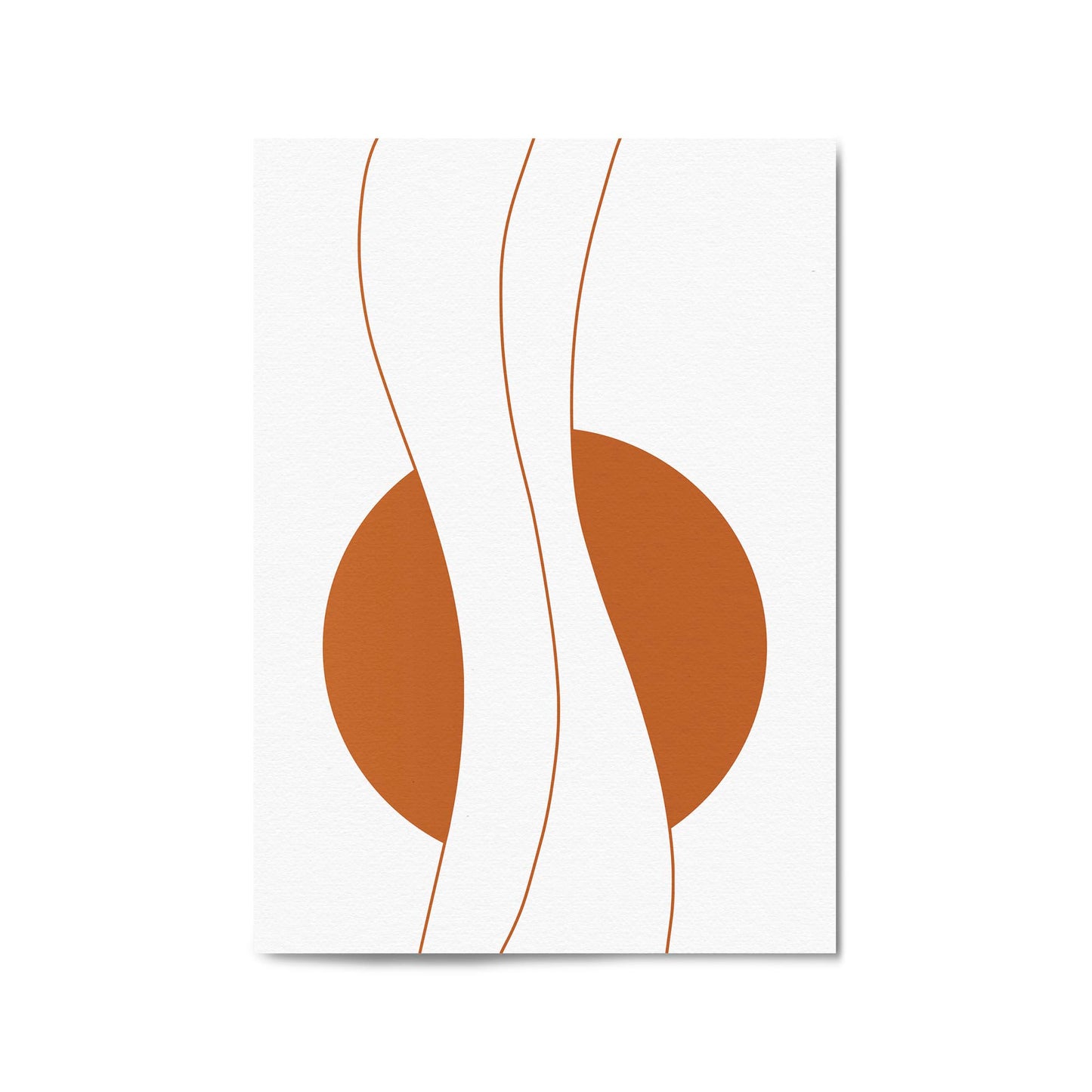 Minimal Waves Line Abstract Wall Art #6 - The Affordable Art Company