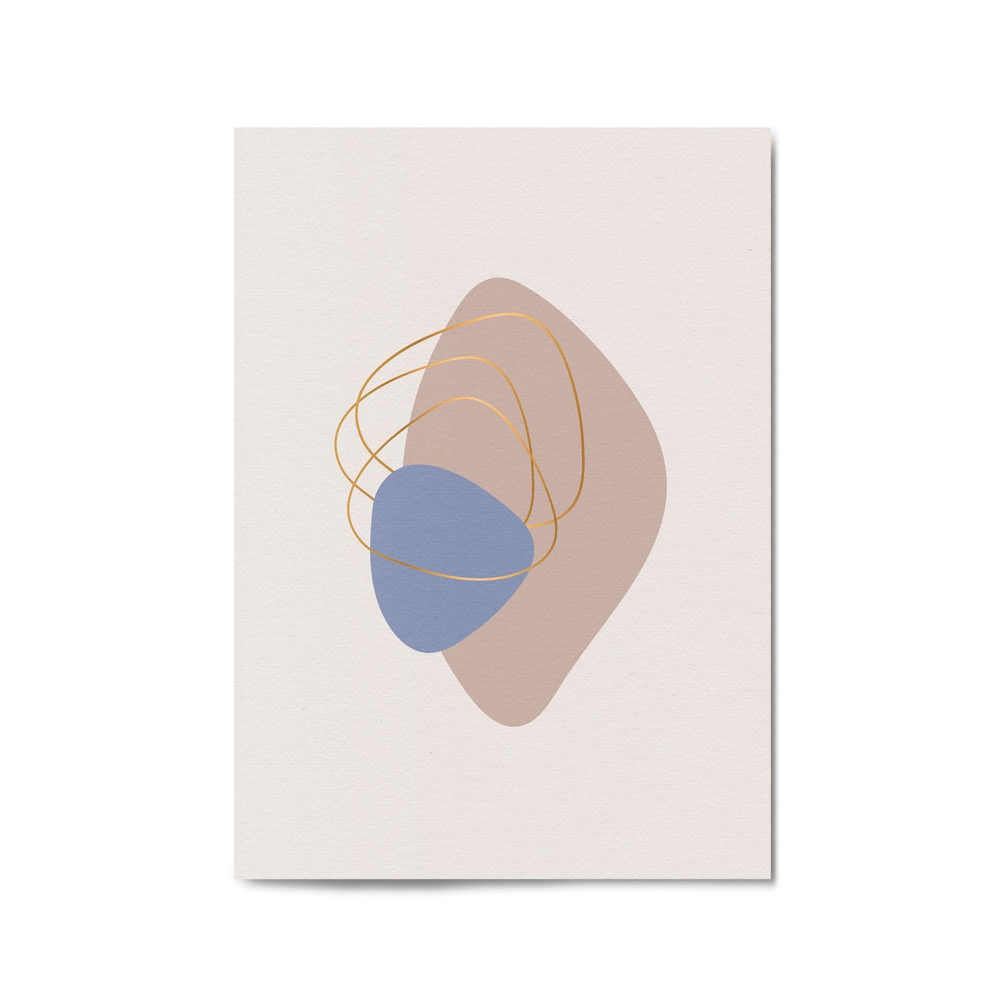 Pale Abstract Shapes Wall Art #5 - The Affordable Art Company