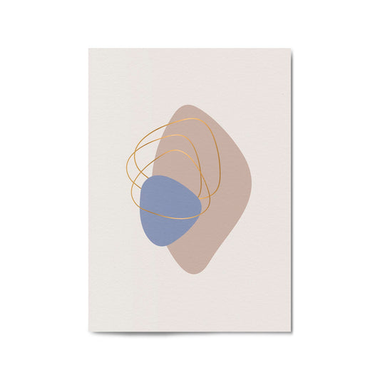 Pale Abstract Shapes Wall Art #5 - The Affordable Art Company