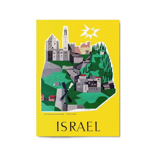 Israel Vintage Travel Advert Wall Art - The Affordable Art Company