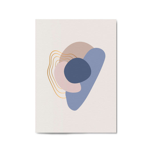 Pale Abstract Shapes Wall Art #8 - The Affordable Art Company