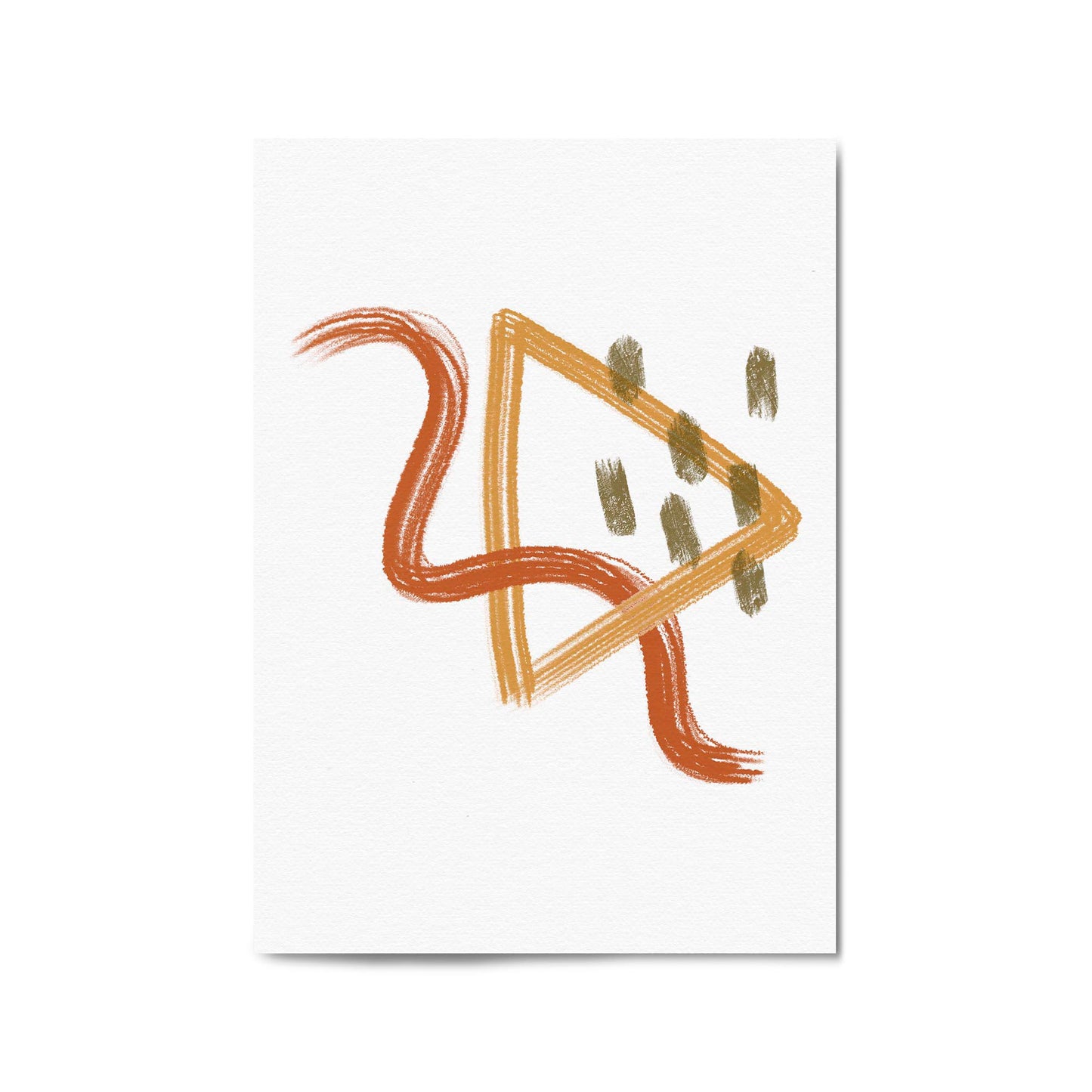 Shaped Abstract Minimal Wall Art - The Affordable Art Company
