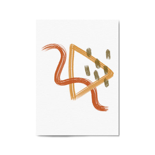 Shaped Abstract Minimal Wall Art - The Affordable Art Company