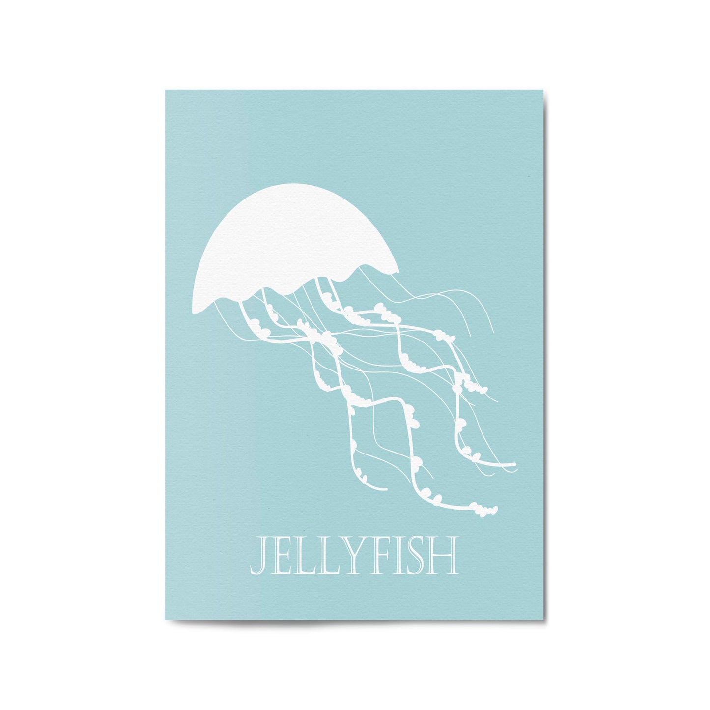 Jellyfish Cartoon Nursery Babys Bedroom Wall Art - The Affordable Art Company