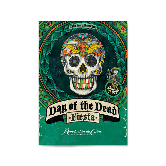 Vintage Mexican Day of the Dead Skulls Wall Art #1 - The Affordable Art Company