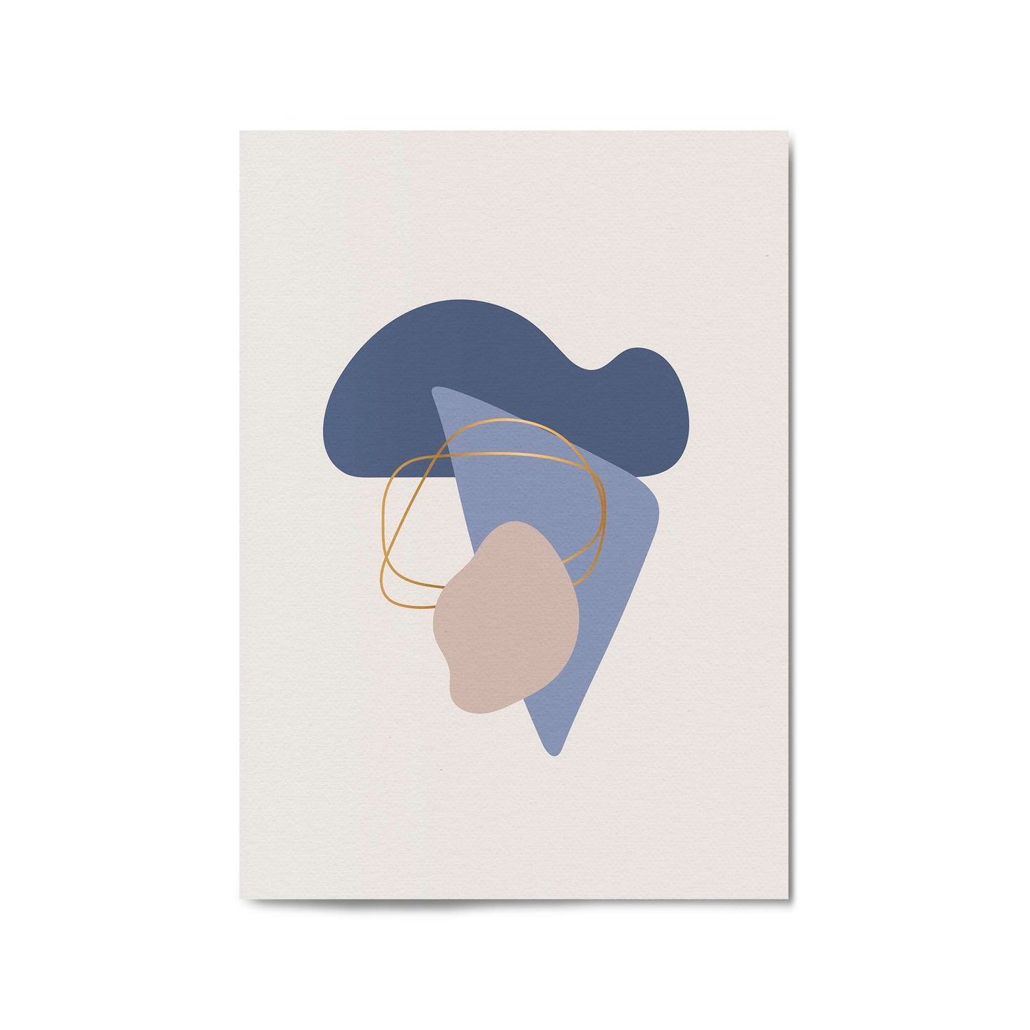 Pale Abstract Shapes Wall Art #2 - The Affordable Art Company