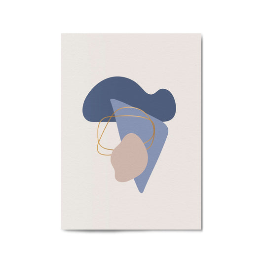 Pale Abstract Shapes Wall Art #2 - The Affordable Art Company