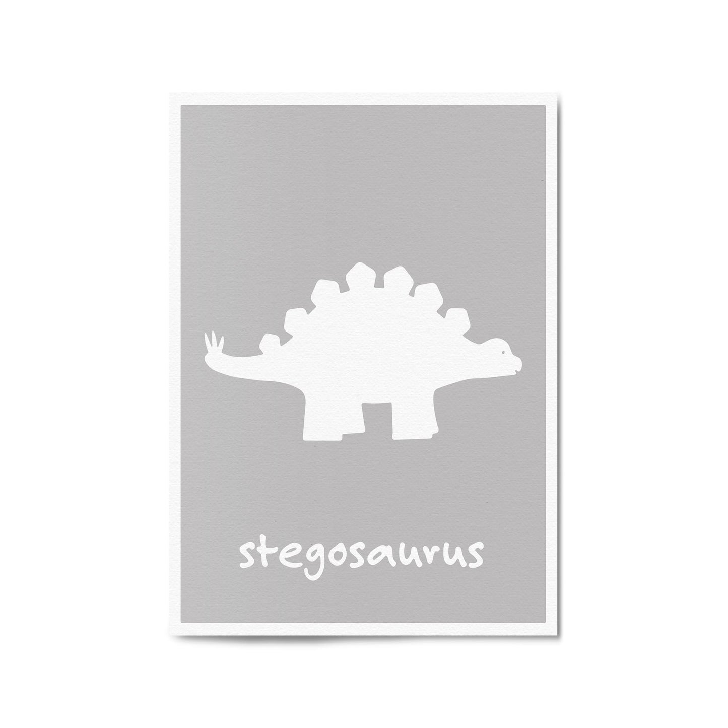 Stegosaurus Dinosaur Boys Bedroom Nursery Art - The Affordable Art Company