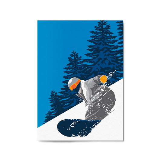 Retro Snowboard Vintage Winter Cabin Wall Art #2 - The Affordable Art Company