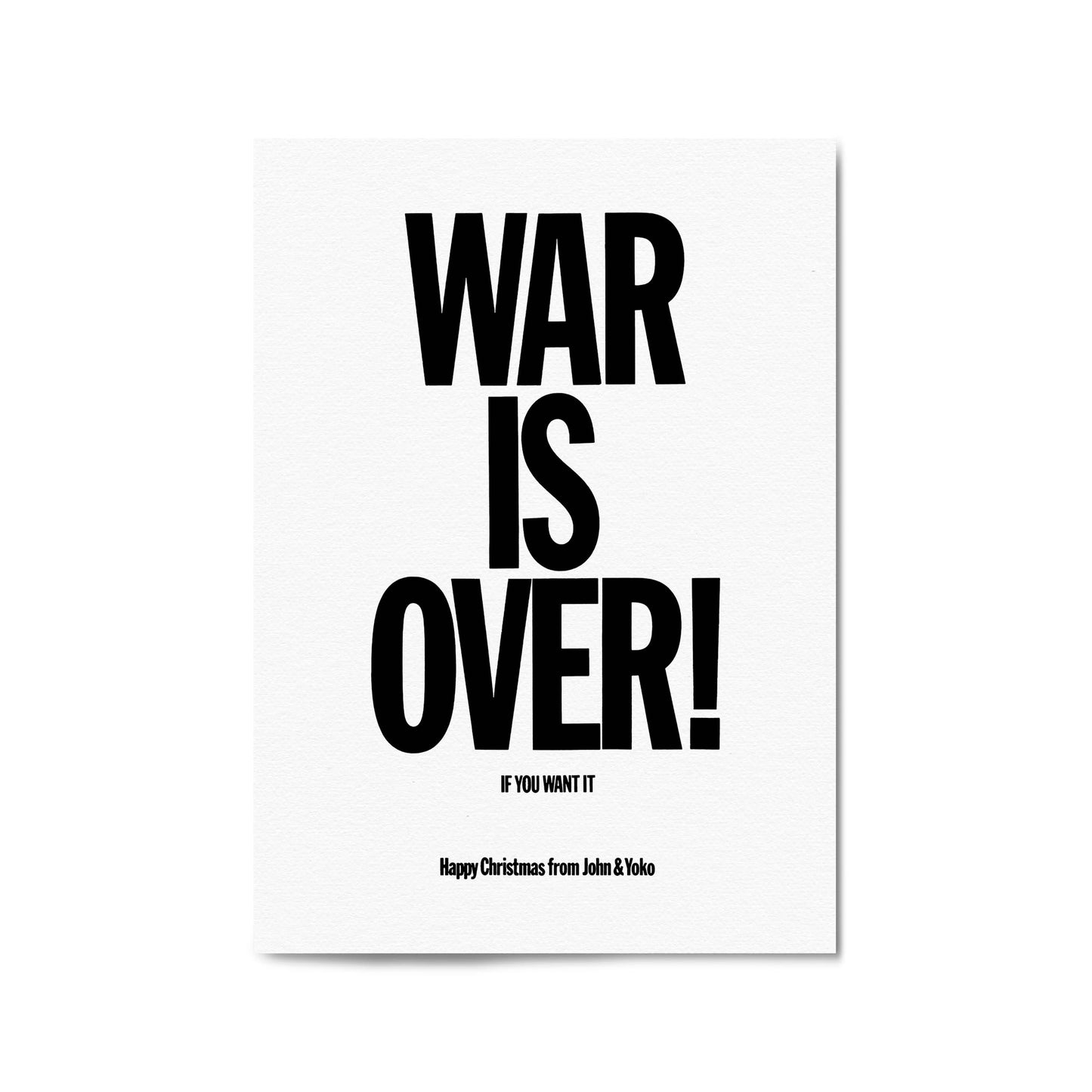 War Is Over "Christmas" John Lennon Beatles Art - The Affordable Art Company