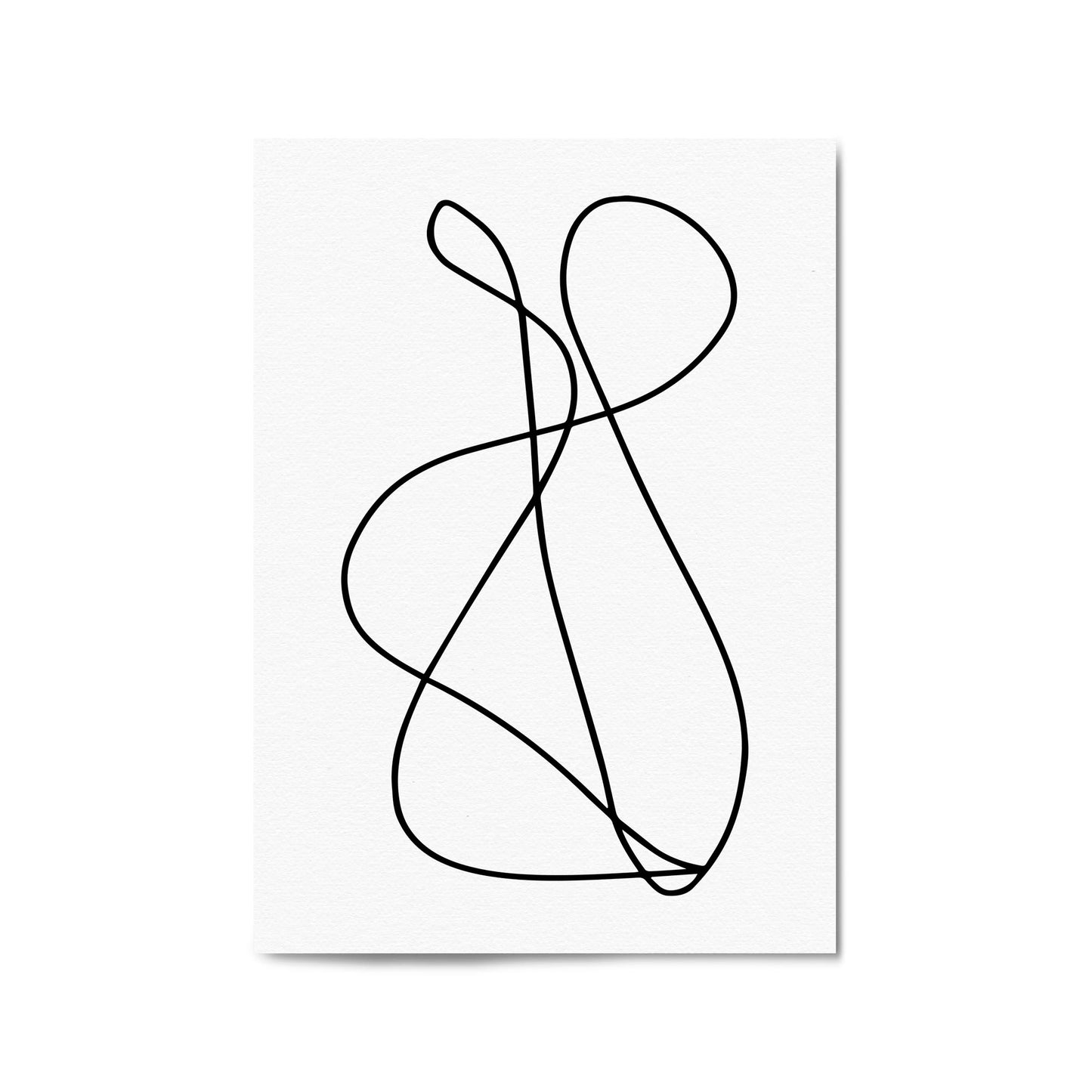 Minimal Abstract Modern Line Artwork Wall Art #8 - The Affordable Art Company