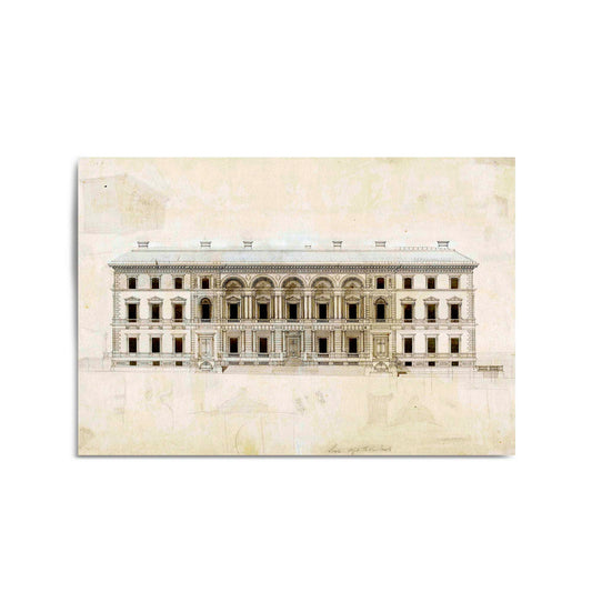 Vintage Treasury Building Melbourne Wall Art - The Affordable Art Company