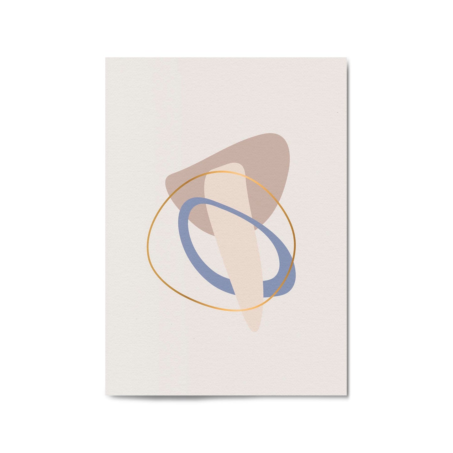 Pale Abstract Shapes Wall Art #3 - The Affordable Art Company