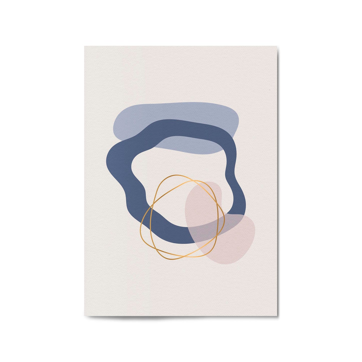 Pale Abstract Shapes Wall Art #4 - The Affordable Art Company