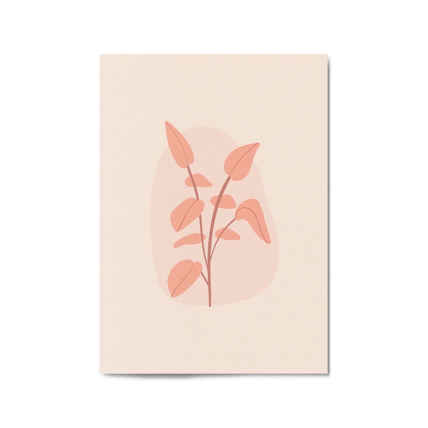 Minimal Plant Abstract Retro Kitchen Wall Art #5 - The Affordable Art Company