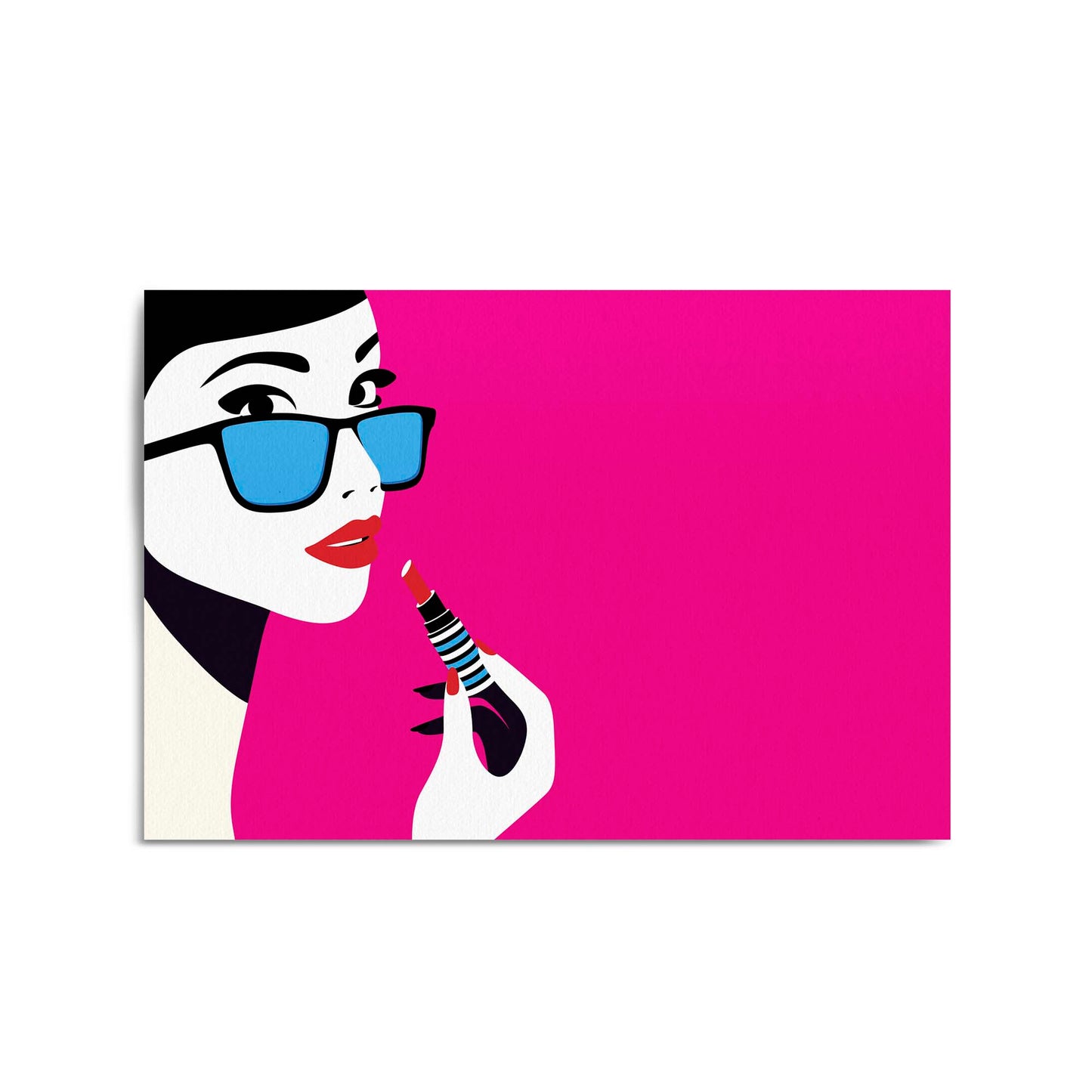 Retro Lipstick Fashion Girls Bedroom Wall Art #2 - The Affordable Art Company