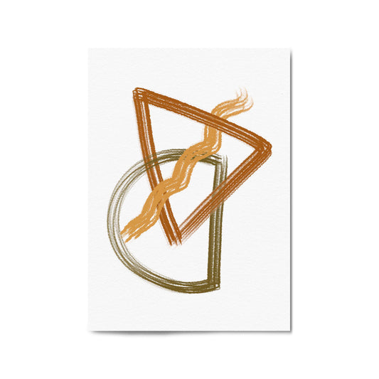 Abstract Minimal Shape Modern Artwork Wall Art #1 - The Affordable Art Company