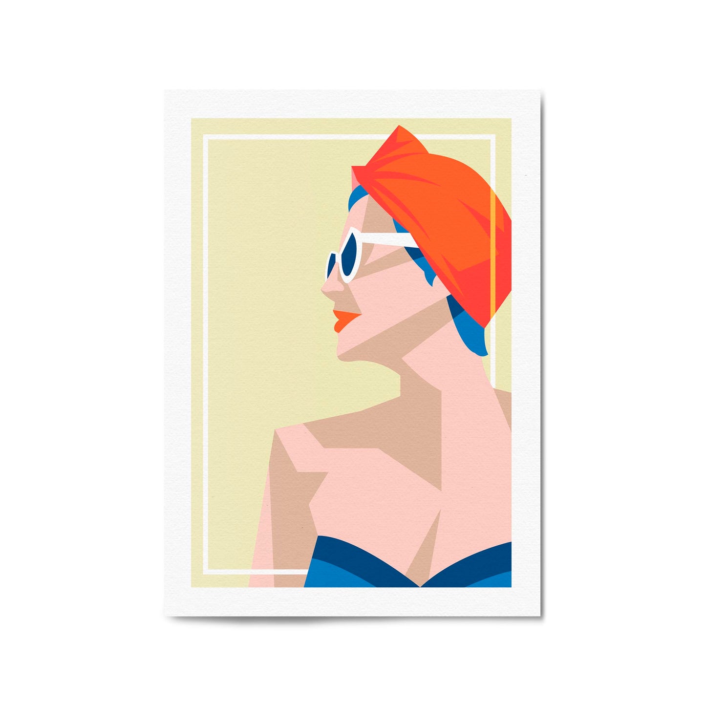 Retro Summer Beach Coastal Fashion Wall Art #2 - The Affordable Art Company