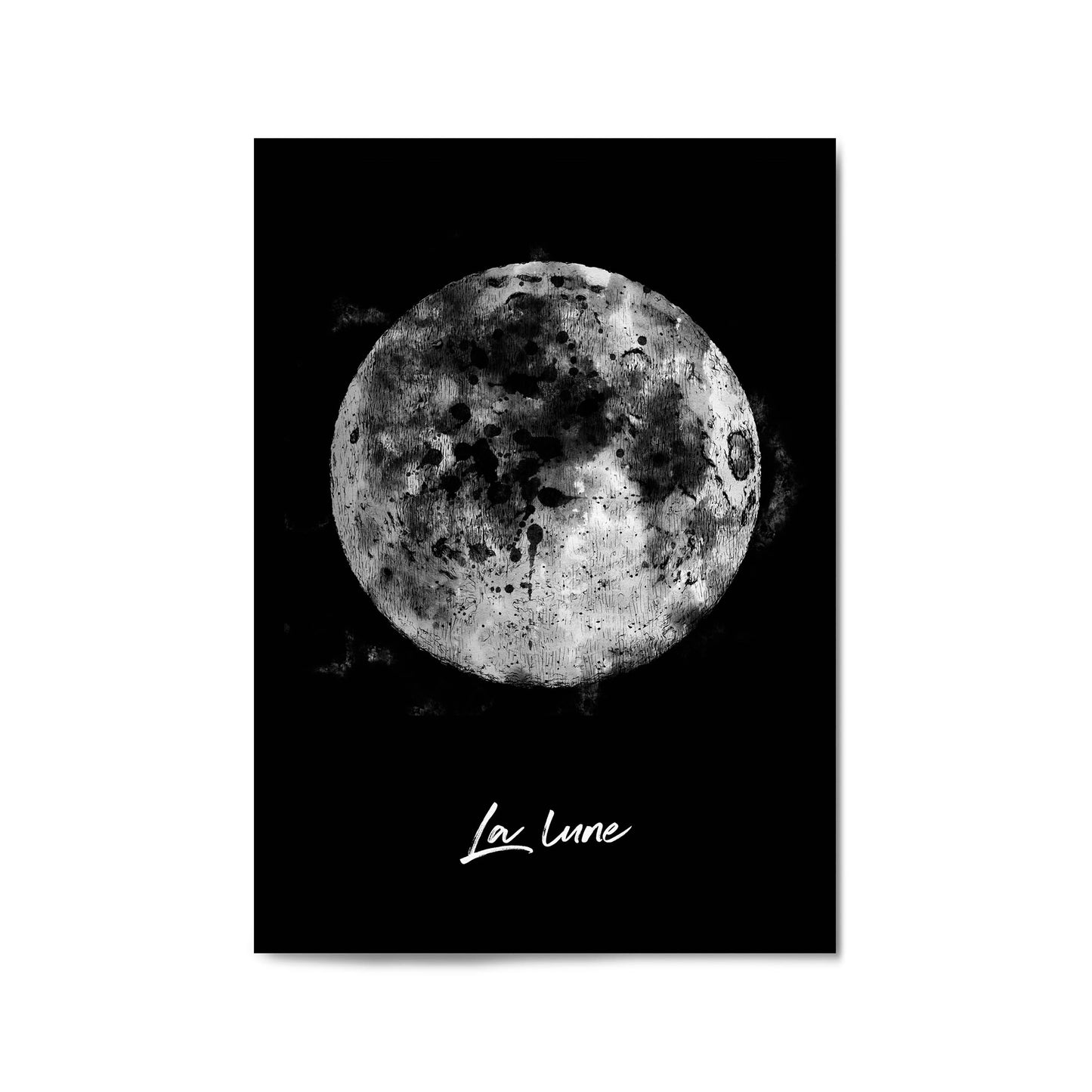 The Moon Space Science Painting Wall Art - The Affordable Art Company