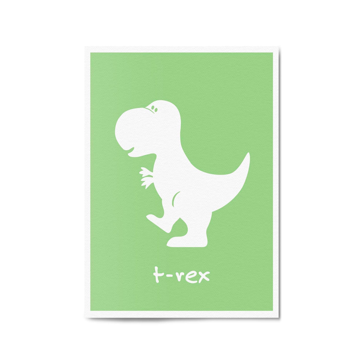 T-Rex Dinosaur Boys Bedroom Nursery Wall Art - The Affordable Art Company