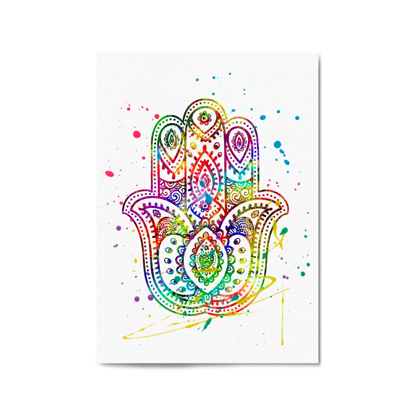 Yoga Studio Mandala Calming Yoga Buddhist Wall Art #1 - The Affordable Art Company