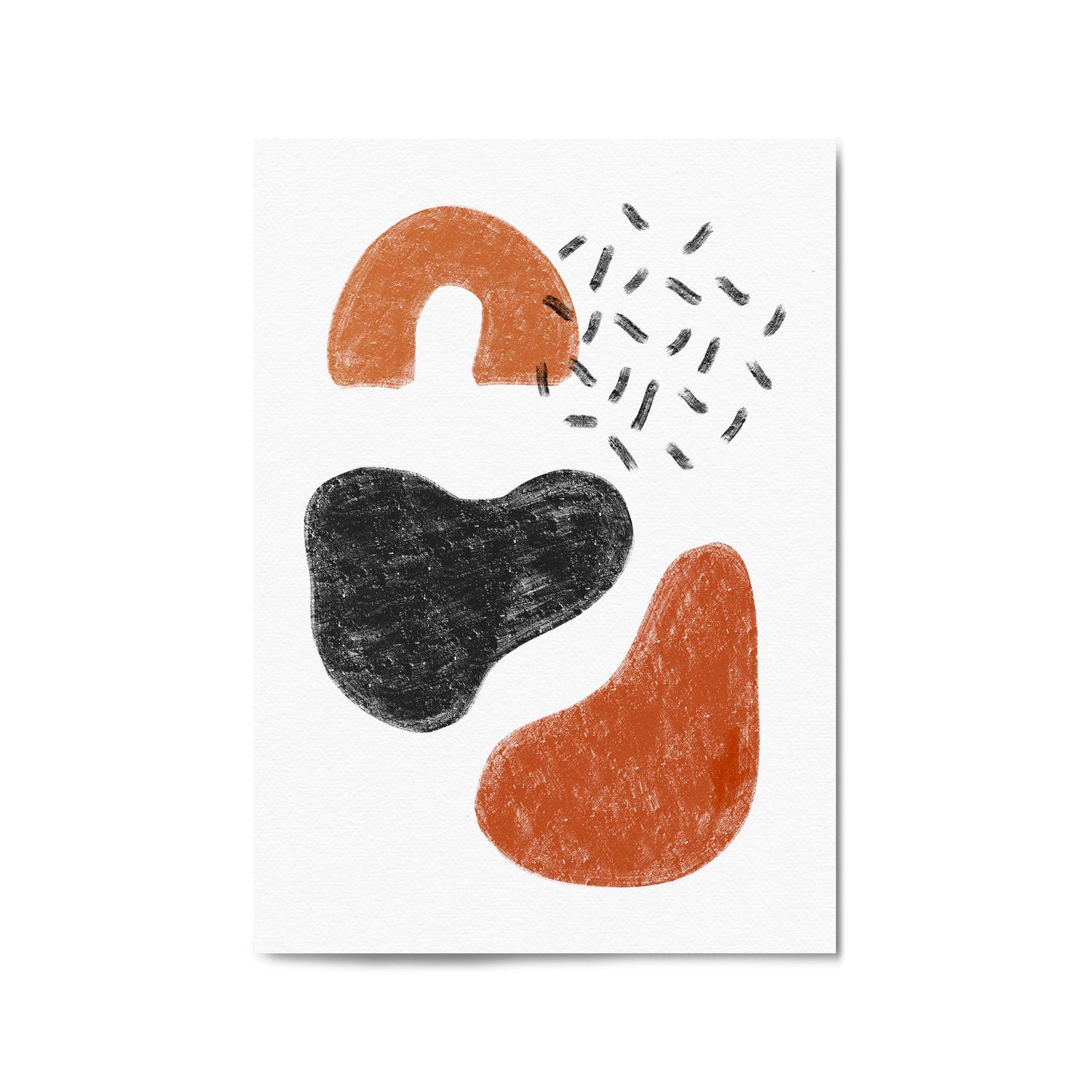 Modern Abstract Shape Minimal Retro Wall Art #2 - The Affordable Art Company