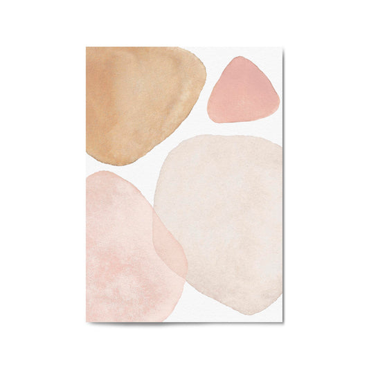 Abstract Modern Watercolour Shapes Painting Wall Art #16 - The Affordable Art Company