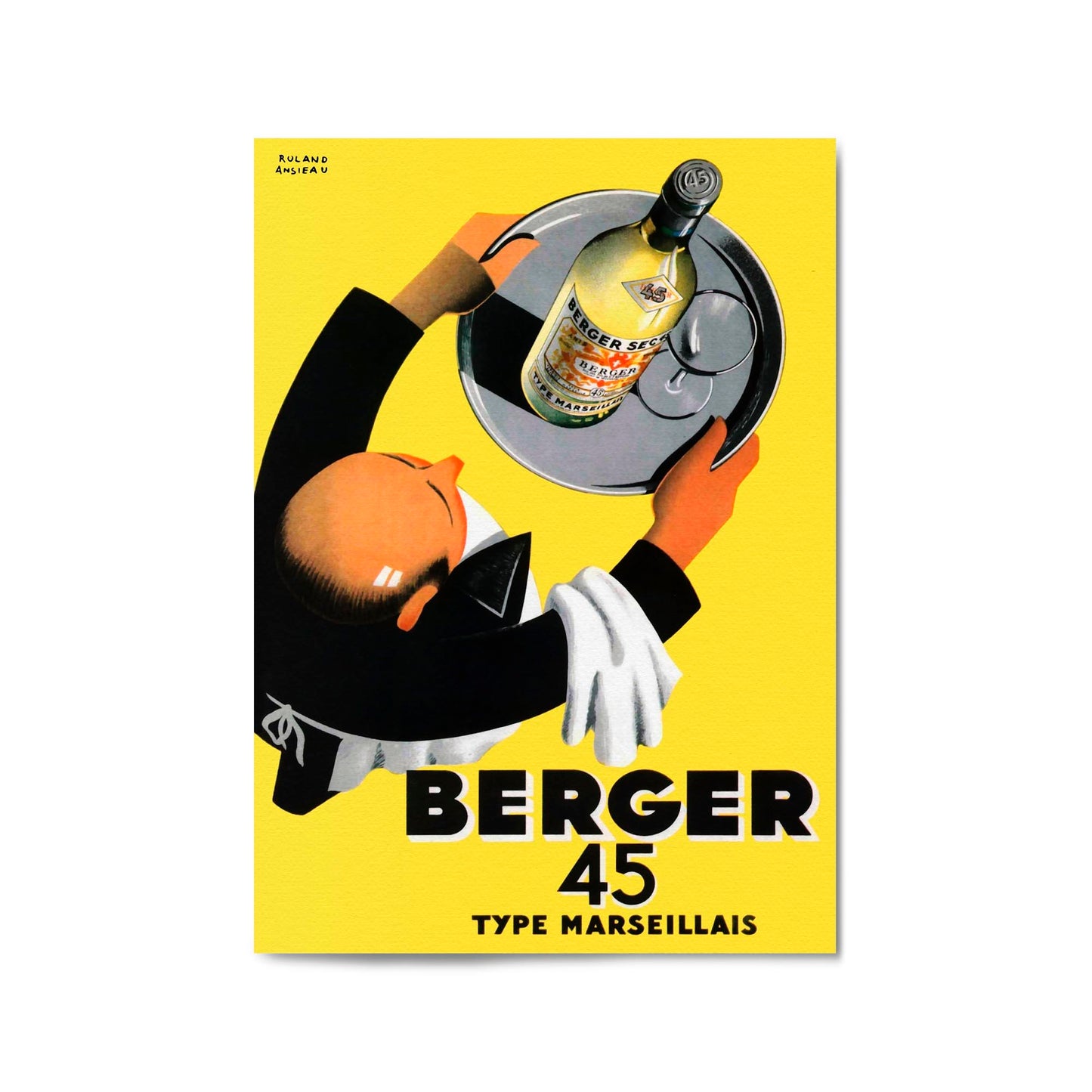 Berger 45 Vintage Advert Wall Art - The Affordable Art Company