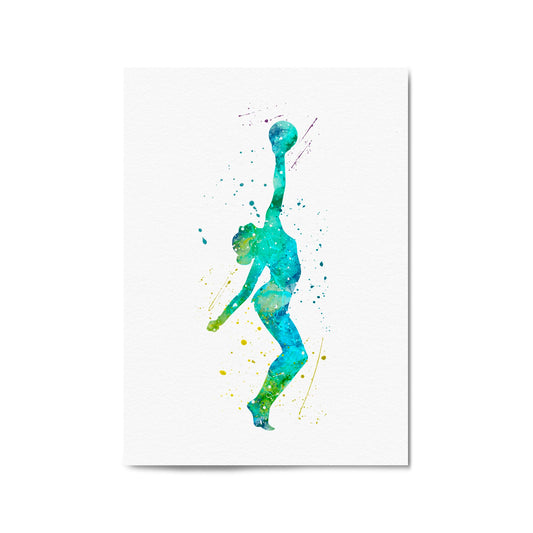 Gymnast Dance Girls Bedroom Gymnastics Wall Art #1 - The Affordable Art Company