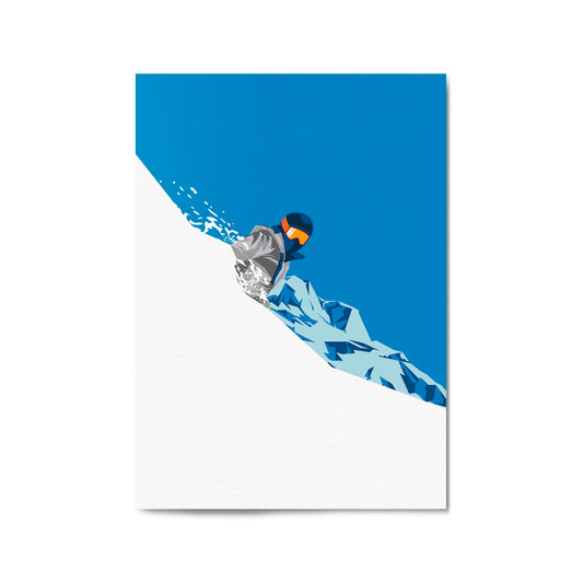 Retro Ski Winter Vintage Snow Cabin Wall Art #3 - The Affordable Art Company