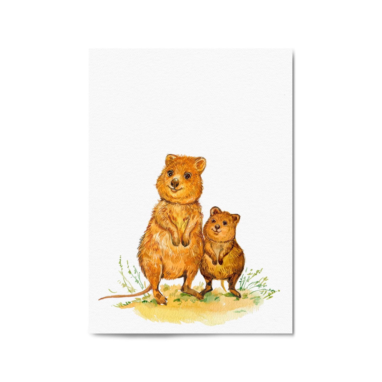 Australian Quokka Painting Animal Nursery Wall Art #2 - The Affordable Art Company