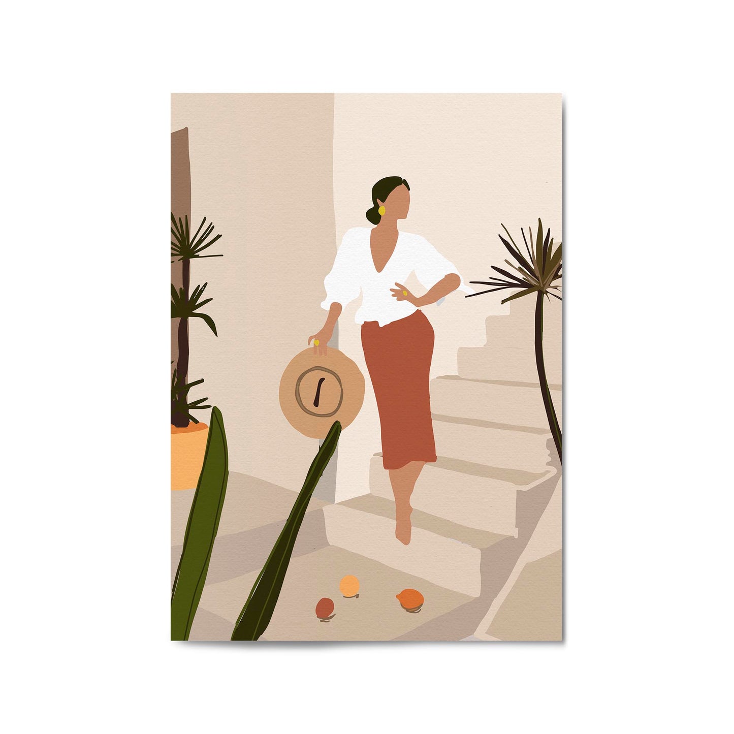Fashion Minimal Retro Girls Bedroom Wall Art #4 - The Affordable Art Company