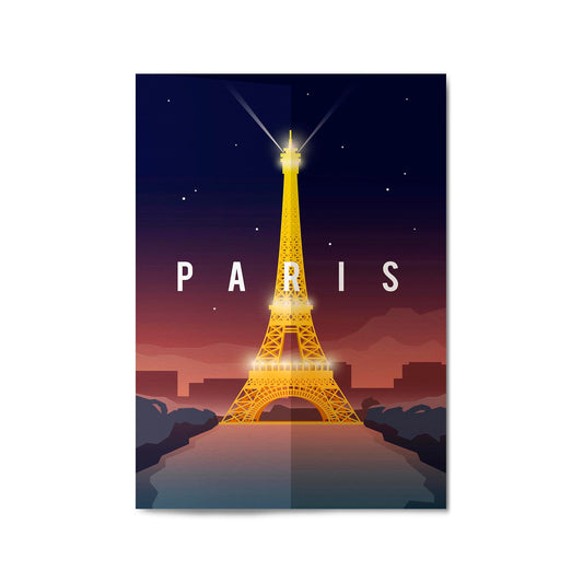 Retro Paris France Vintage Travel European Wall Art - The Affordable Art Company
