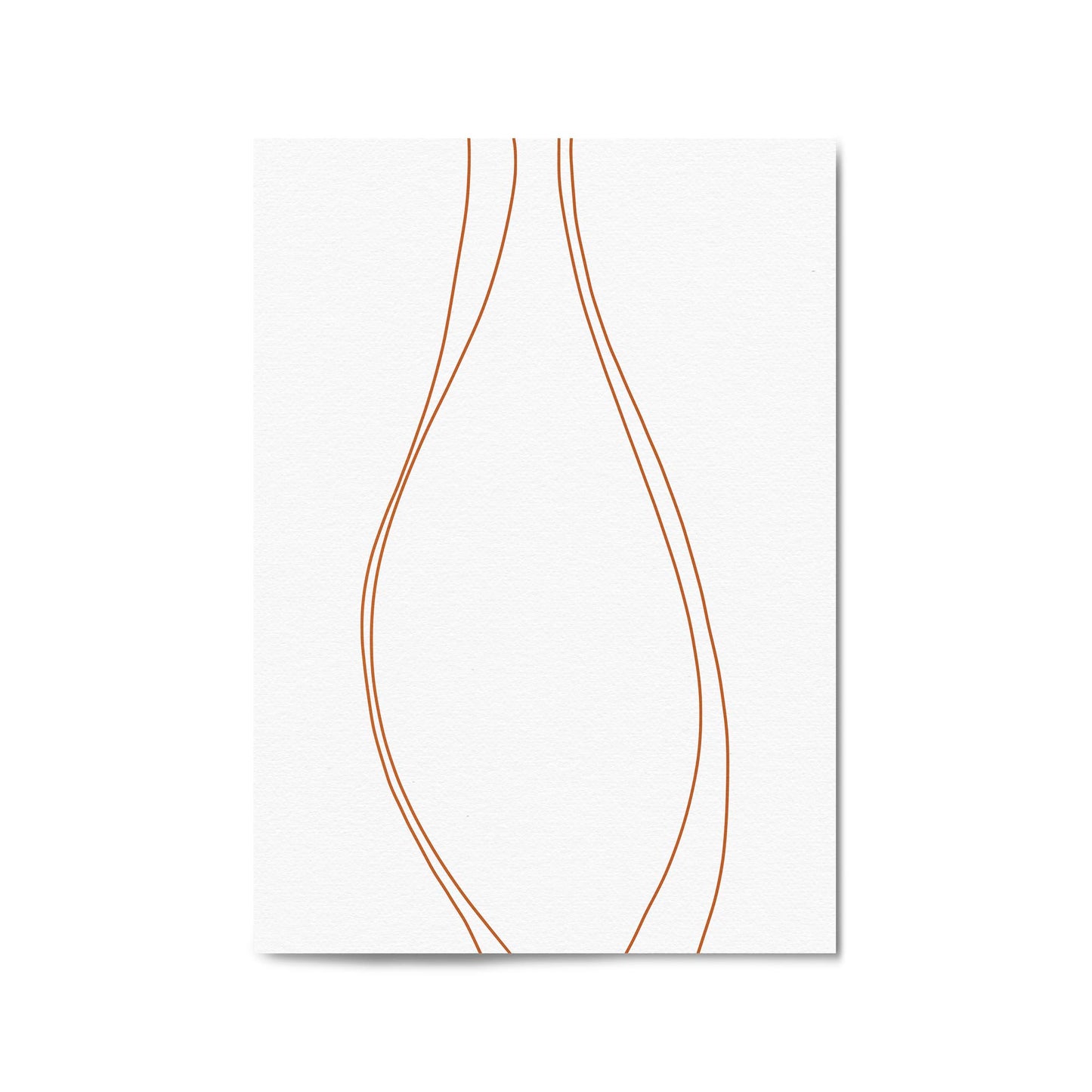 Minimal Waves Line Abstract Wall Art #2 - The Affordable Art Company