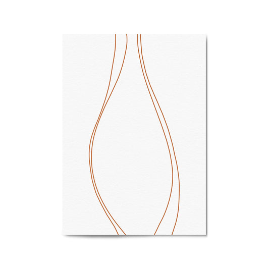 Minimal Waves Line Abstract Wall Art #2 - The Affordable Art Company