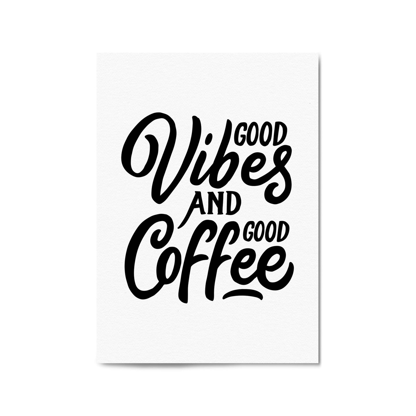 Coffee Quote Minimal Kitchen Cafe Style Wall Art #10 - The Affordable Art Company