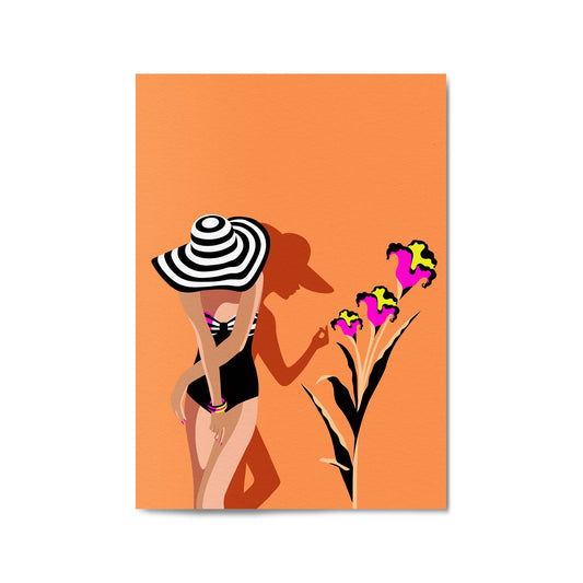 Summer Retro Fashion Model Bedroom Wall Art - The Affordable Art Company