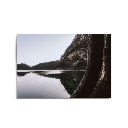 Calm Lake Landscape Photograph Wall Art - The Affordable Art Company