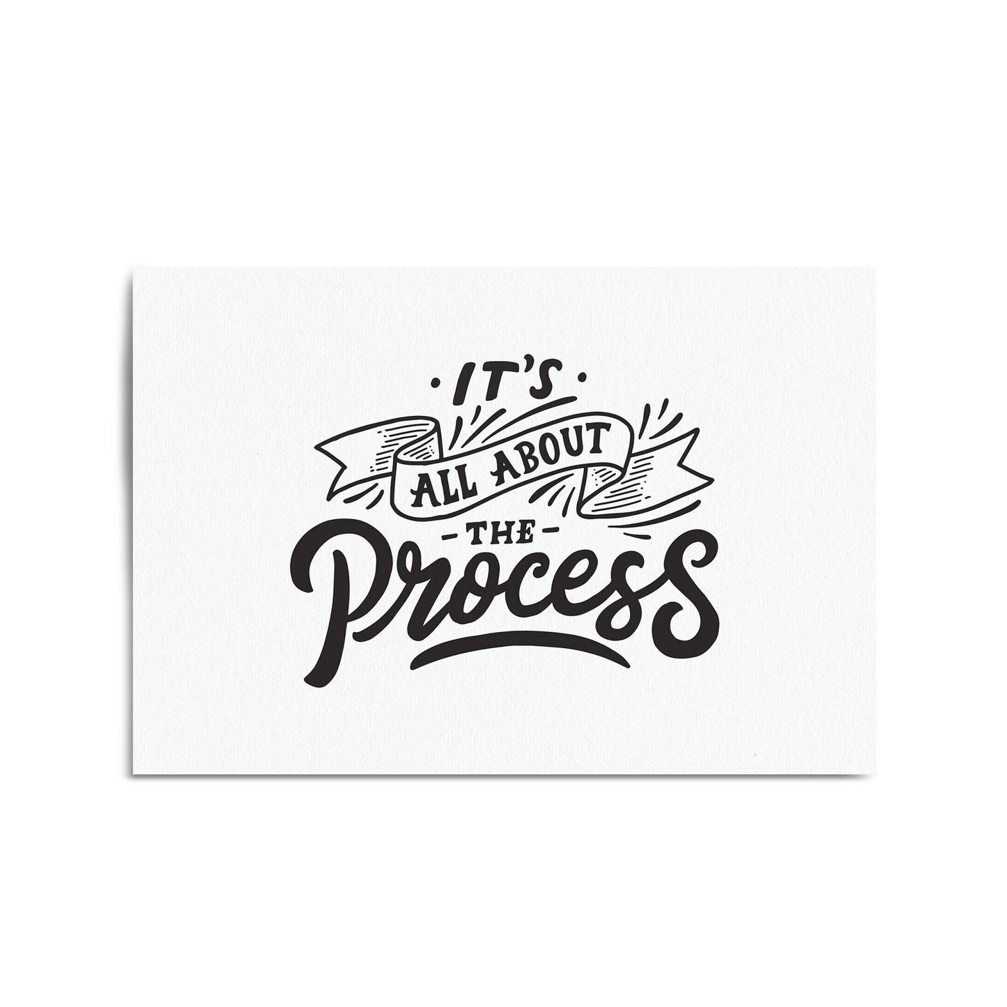 "It's All About The Process" Office Quote Wall Art - The Affordable Art Company