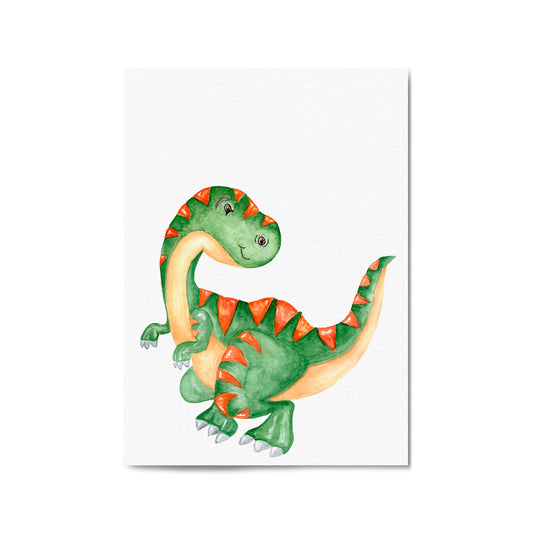 Cute Cartoon Dinosaur Boys Bedroom Wall Art #16 - The Affordable Art Company