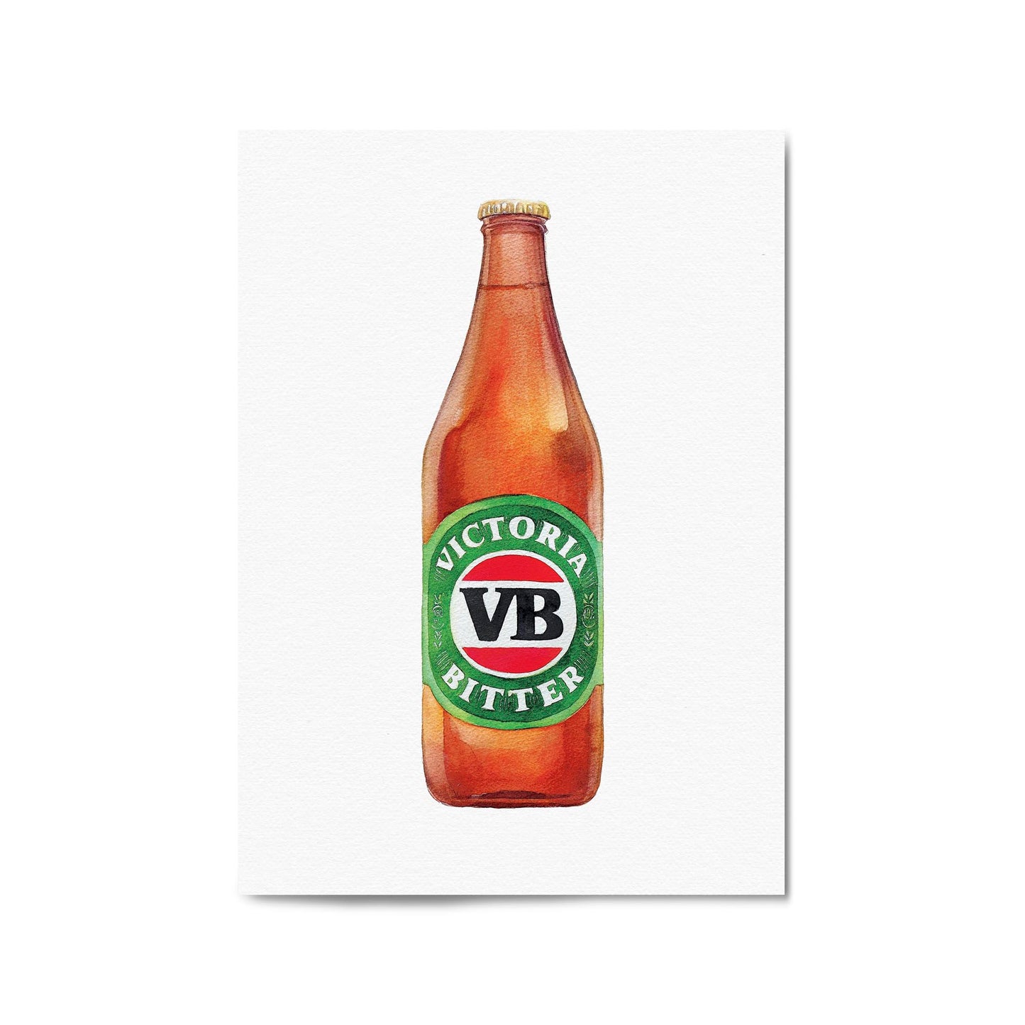 Victoria Bitter Longneck Painting Wall Art - The Affordable Art Company