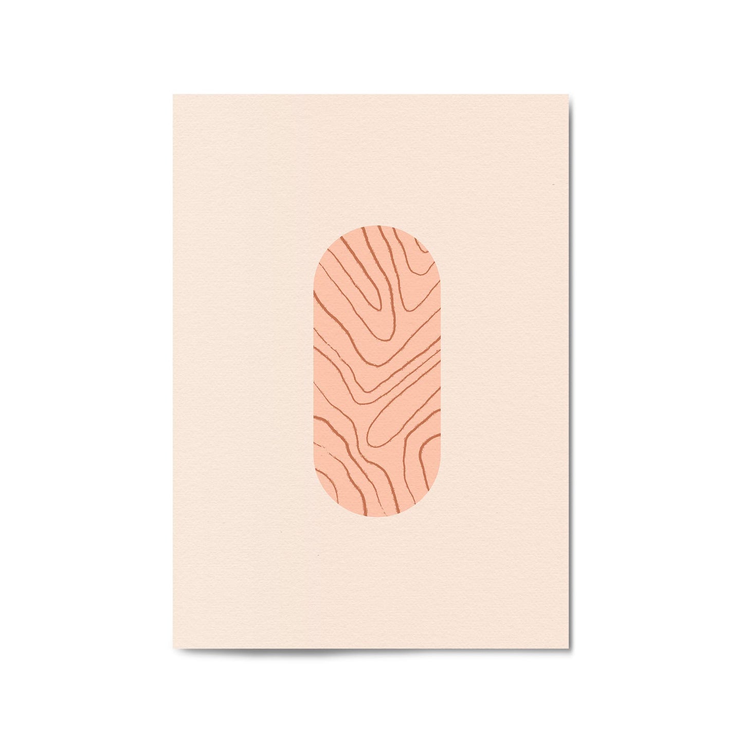 Minimal Pastel Abstract Retro Shapes Wall Art #8 - The Affordable Art Company