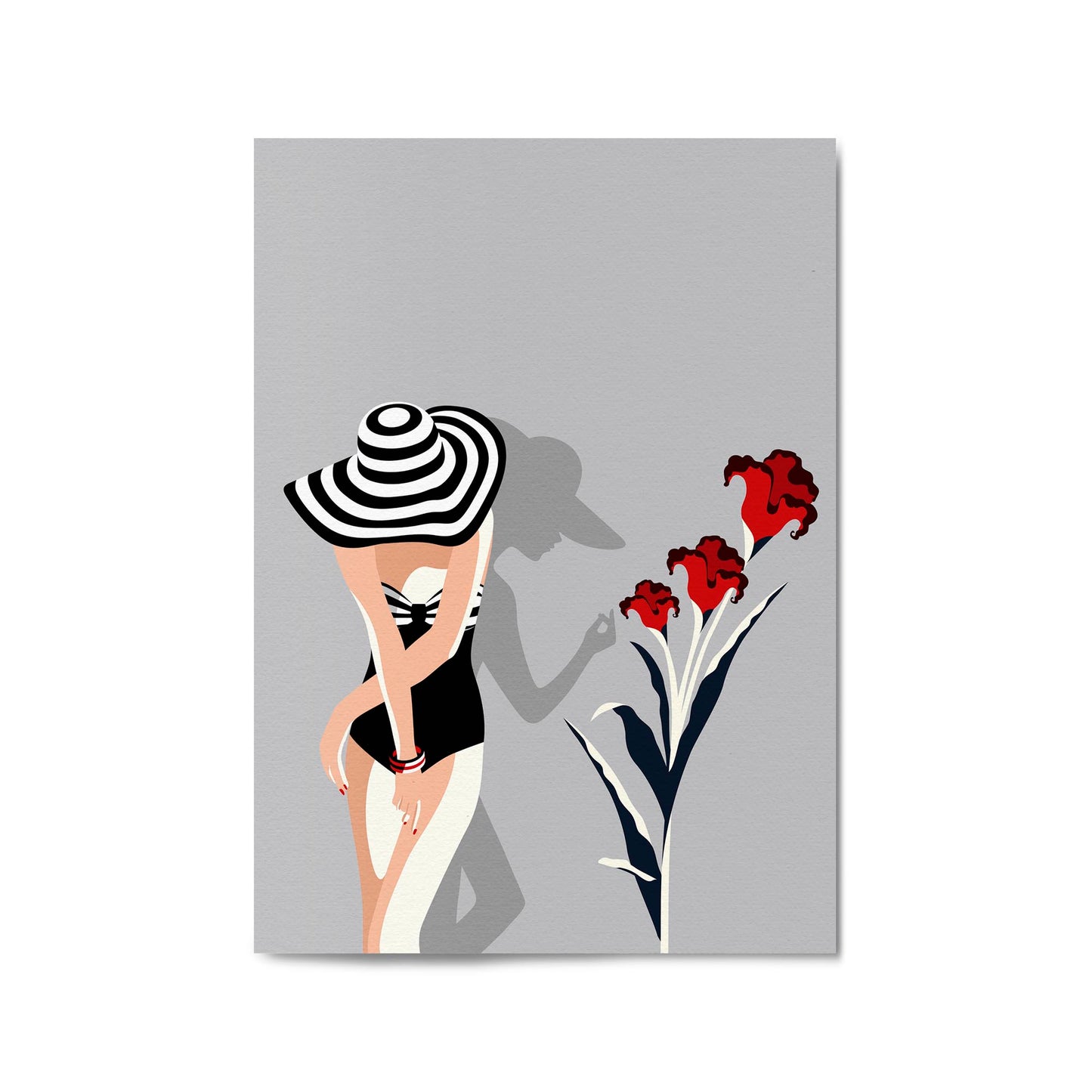 Retro Black and White Fashion Bedroom Wall Art - The Affordable Art Company