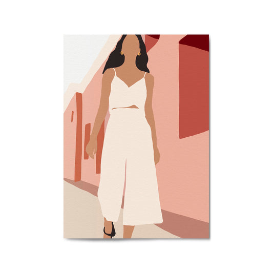 Fashion Minimal Retro Girls Bedroom Wall Art #2 - The Affordable Art Company