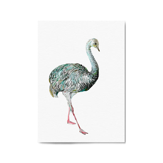 Australian Emu Painting Animal Nursery Wall Art #2 - The Affordable Art Company